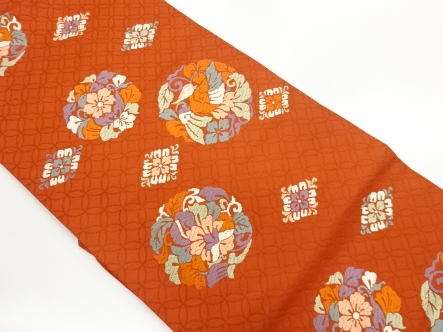 JAPANESE NAGOYA OBI / WOVEN FLOWER